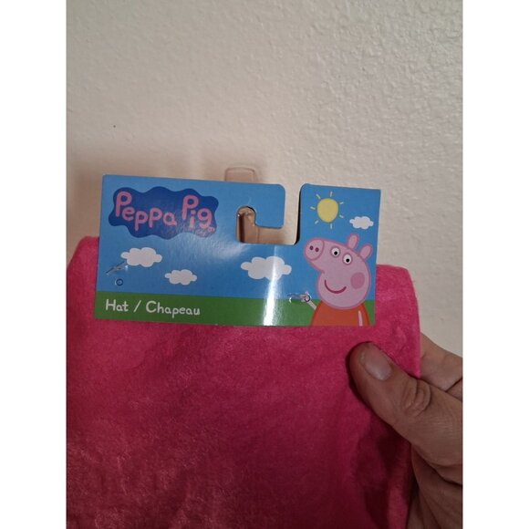 NWT Peppa Pig Santa Hat Christmas Winter Holiday Pink Children's One Size - Picture 4 of 5